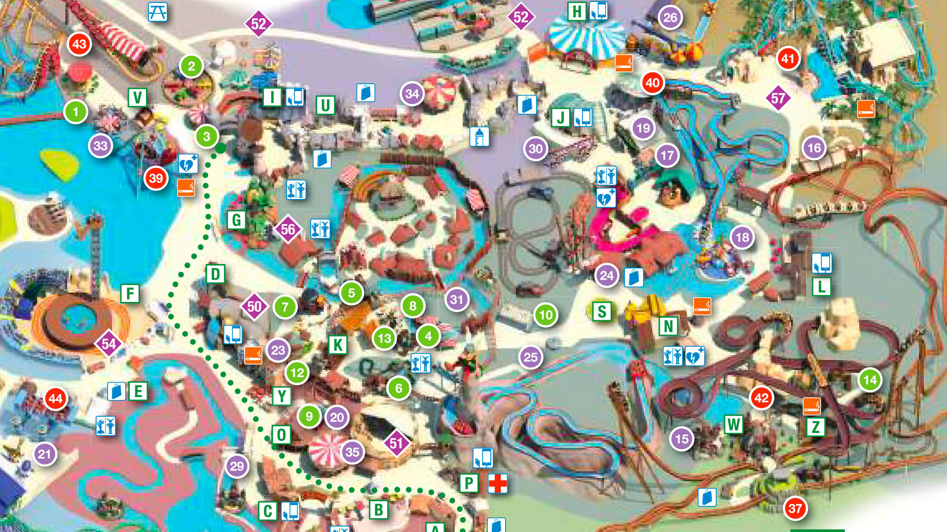 Plan du Parc Astérix visitez le Parc facilement